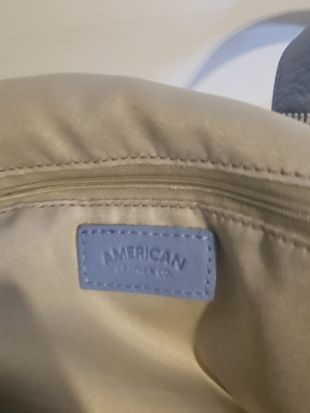 American Leather Co. Cleveland Leather Backpack – Sky Blue Slouchy Bag⁷ - Picture 14 of 16